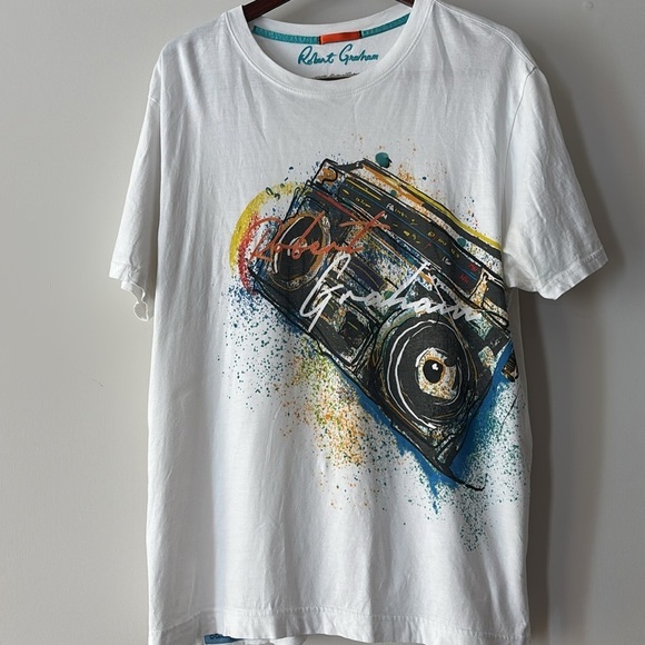 Robert Graham BOOMBOX Stereo Graphic T Shirt Tee Shirt Men’s XL - Picture 6 of 9
